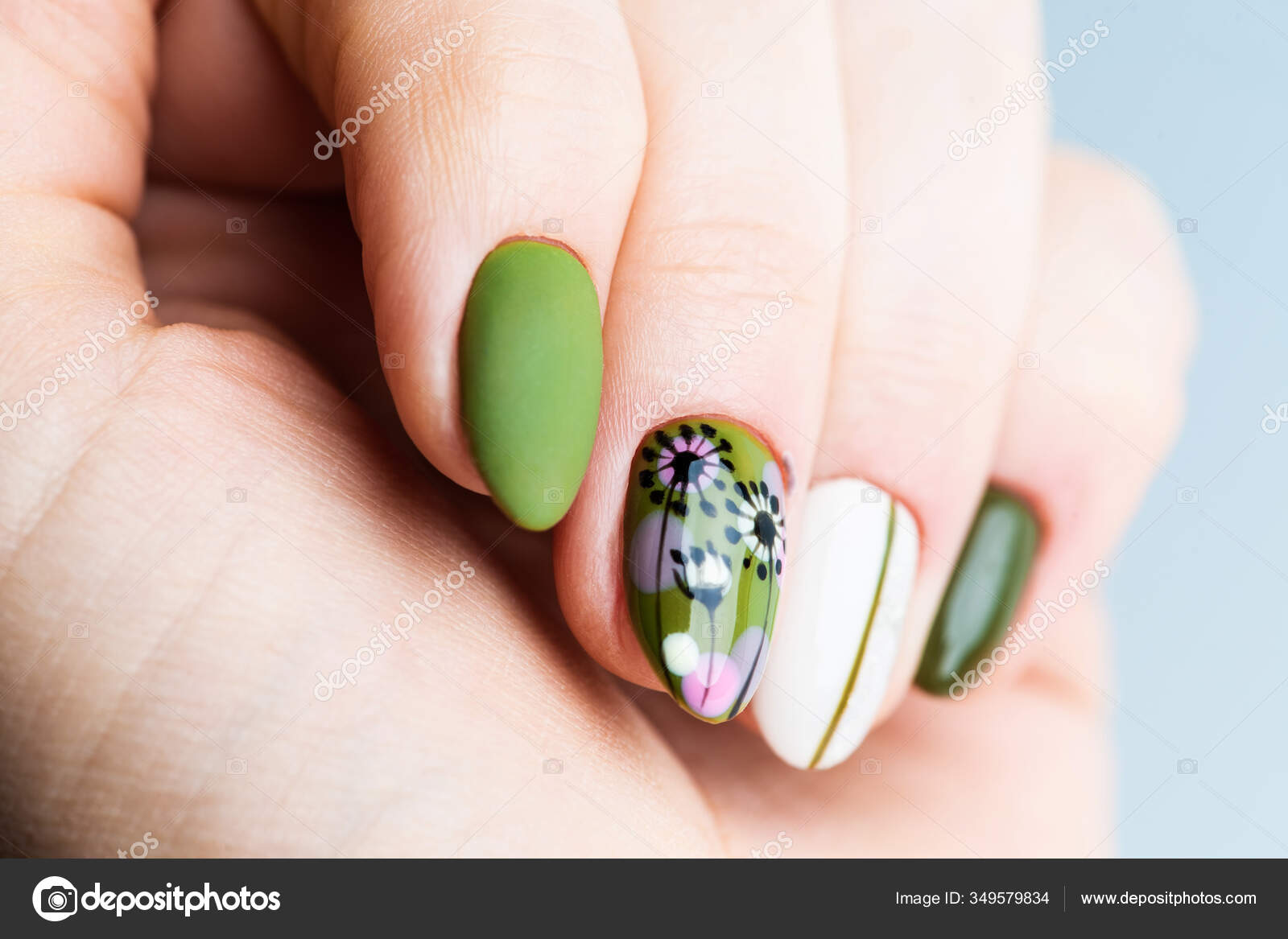 Wimbledon nail art tape manicure - Summer Challenge Day 22 - Lucy's Stash