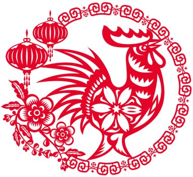 Yıl Çince horoz işareti şekil