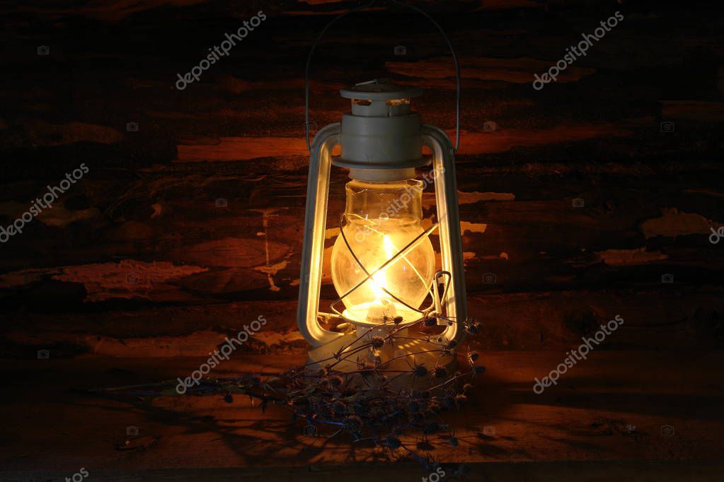 Vintage Kerosene Lamp