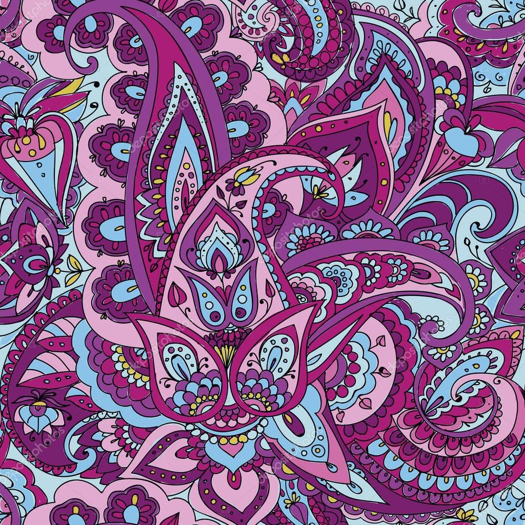 Paisley. Hand drawing. — Stock Vector © AlfaOlga 136451822