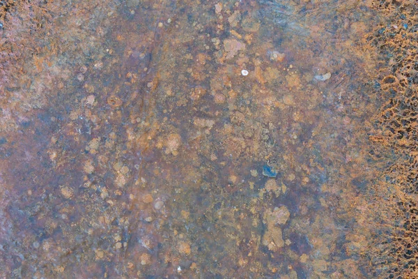 Texture Old Rusty Wall Metal Sheet Covered Corrosion — Stock Photo, Image