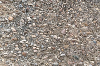 Taşlı eski beton duvarın dokusu