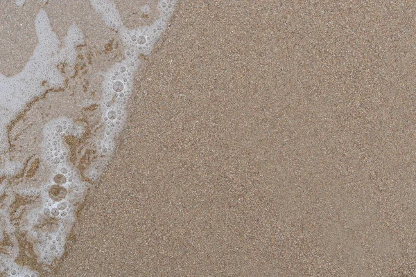 Textura Areia Marrom Molhada Mar — Fotografia de Stock