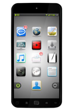 Modern cep telefonu 3d render