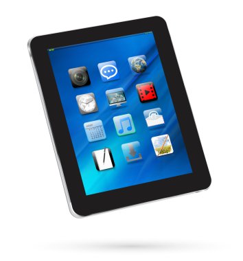 Modern dijital tablet 3d render