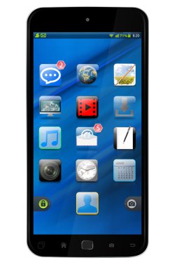 Modern cep telefonu 3d render