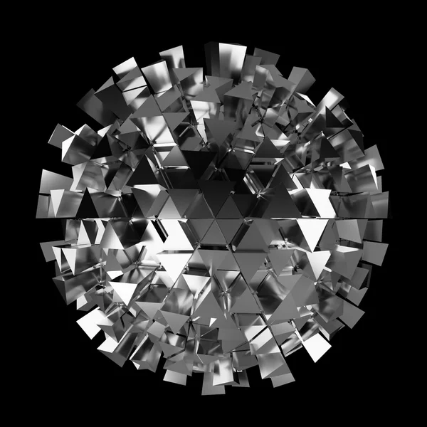 빛나는 큐브 3d 렌더링으로 추상적인 영역 — 스톡 사진