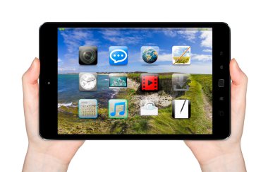 El ile hareket eden telefon 3d render