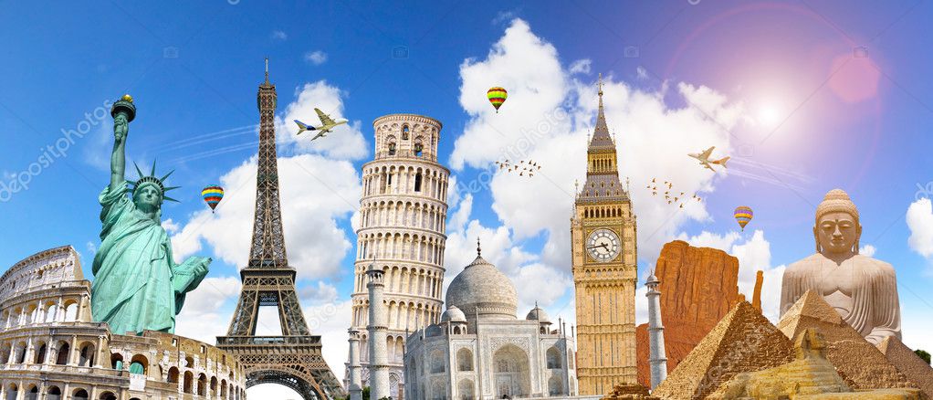 Famous landmarks of the world