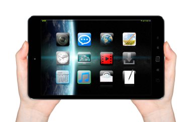 El ile hareket eden telefon 3d render