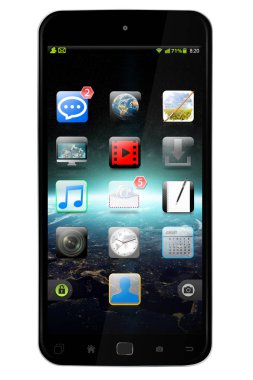 Modern cep telefonu 3d render