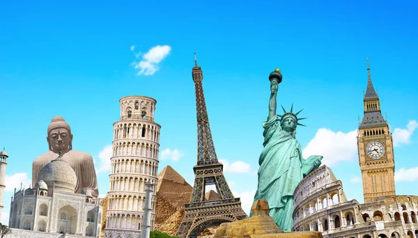 Beroemde monumenten van de wereld — Stockfoto