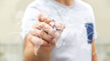 işadamı teknoloji kavramı