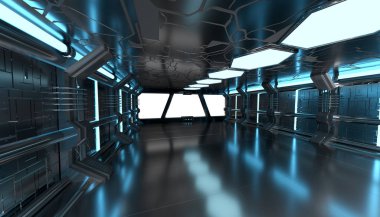 Uzay gemisi mavi içi boş pencere öğeleri Nasa tarafından döşenmiş bu görüntünün