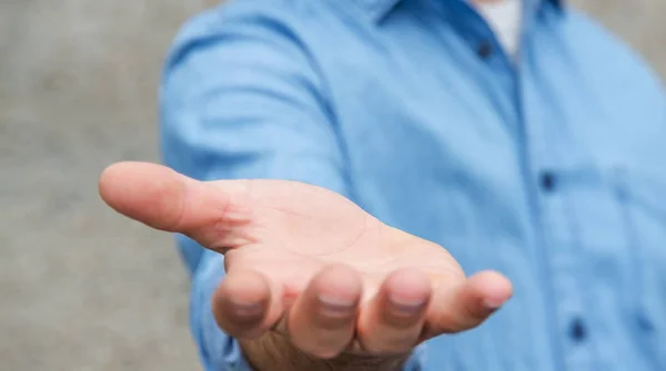 Empty businessman hand — Stock Photo, Image