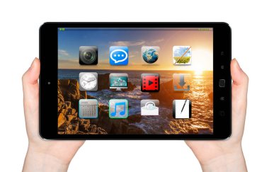 El ile hareket eden telefon 3d render