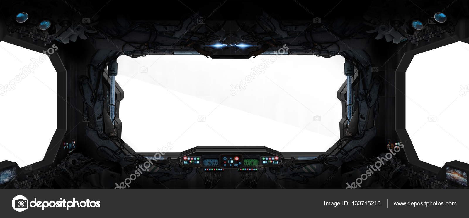 Space Station Interior Stock Photo C Sdecoret 133715210