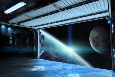 Gezegen Dünya'dan bir Servisi pist görünümünü