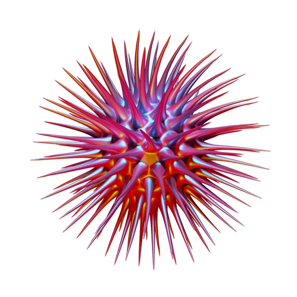 Renkli bu virüsü yakın illüstrasyon