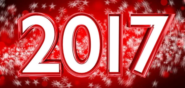 3D rendering 2017 new year eve illustration — Stock Photo, Image