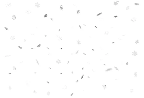 Falling silver 3D render snowflakes — Stock Photo, Image
