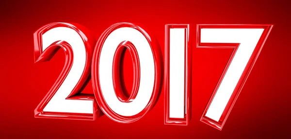 3D rendering 2017 new year eve illustration — Stock Photo, Image