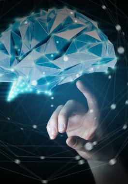 Dijital röntgen insan beyni ile parmağına dokunmak işkadını