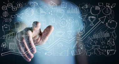 El yazması proje sunumu onun Fi dokunmadan işadamı