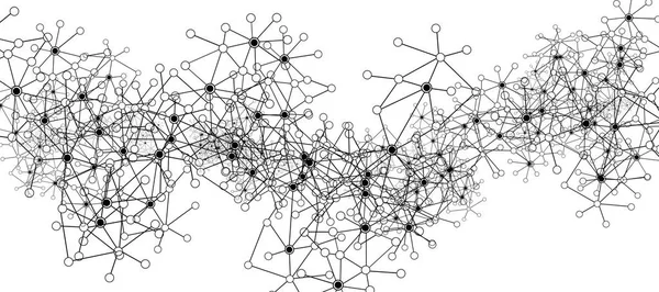 Ilustración futurista de la red de datos — Foto de Stock