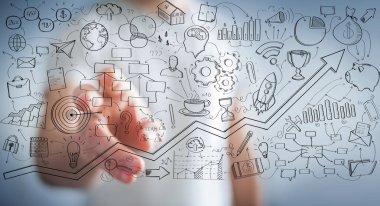 El yazması proje sunumu onun Fi dokunmadan işadamı