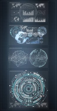 3D işleme Dijital grafikler ve grafik hologram ekran