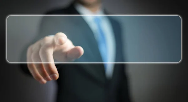 Businessman surfing on internet with digital tactile interface 3 — Stock Photo, Image