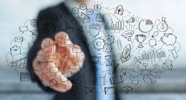 El yazması proje sunumu onun Fi dokunmadan işadamı