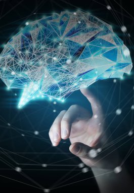 Dijital röntgen insan beyni ile parmağına dokunmak işkadını