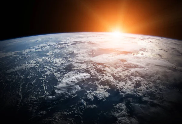 Планета Земля в космосе 3D рендеринг элементов этой печи изображения — стоковое фото