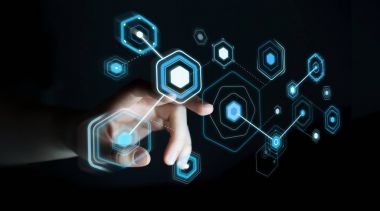 Dijital kullanarak işkadını ekranlar hologramlar veri ile 3d parçalamak