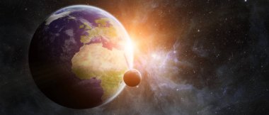 Planet Earth alan 3d render elemanları bu görüntü furnis