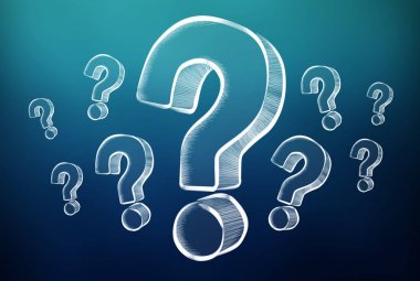 elle çizilmiş soru işaretleri kroki 