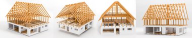 3D render bitmemiş planı ev