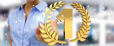 İlk altın fiyatı 3d render kazanan işkadını