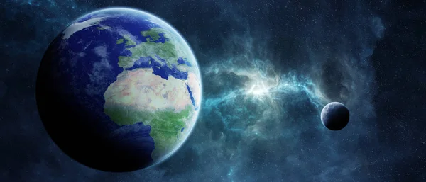 Планета Земля в просторі 3D елементи візуалізації цього зображення furnis — стокове фото