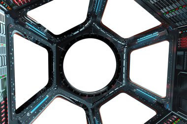 Uzay İstasyonu penceresi 3B oluşturma