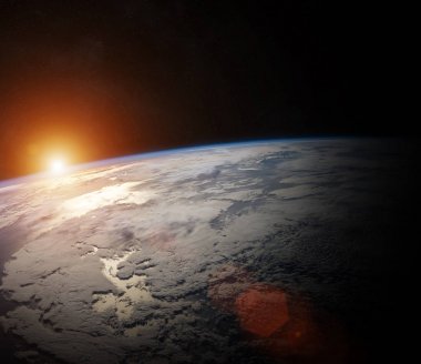 Planet Earth alan 3d render elemanları bu görüntü furnis