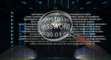 Bir bilgisayar ile kişisel verileri bilgilere erişim hacker 3d