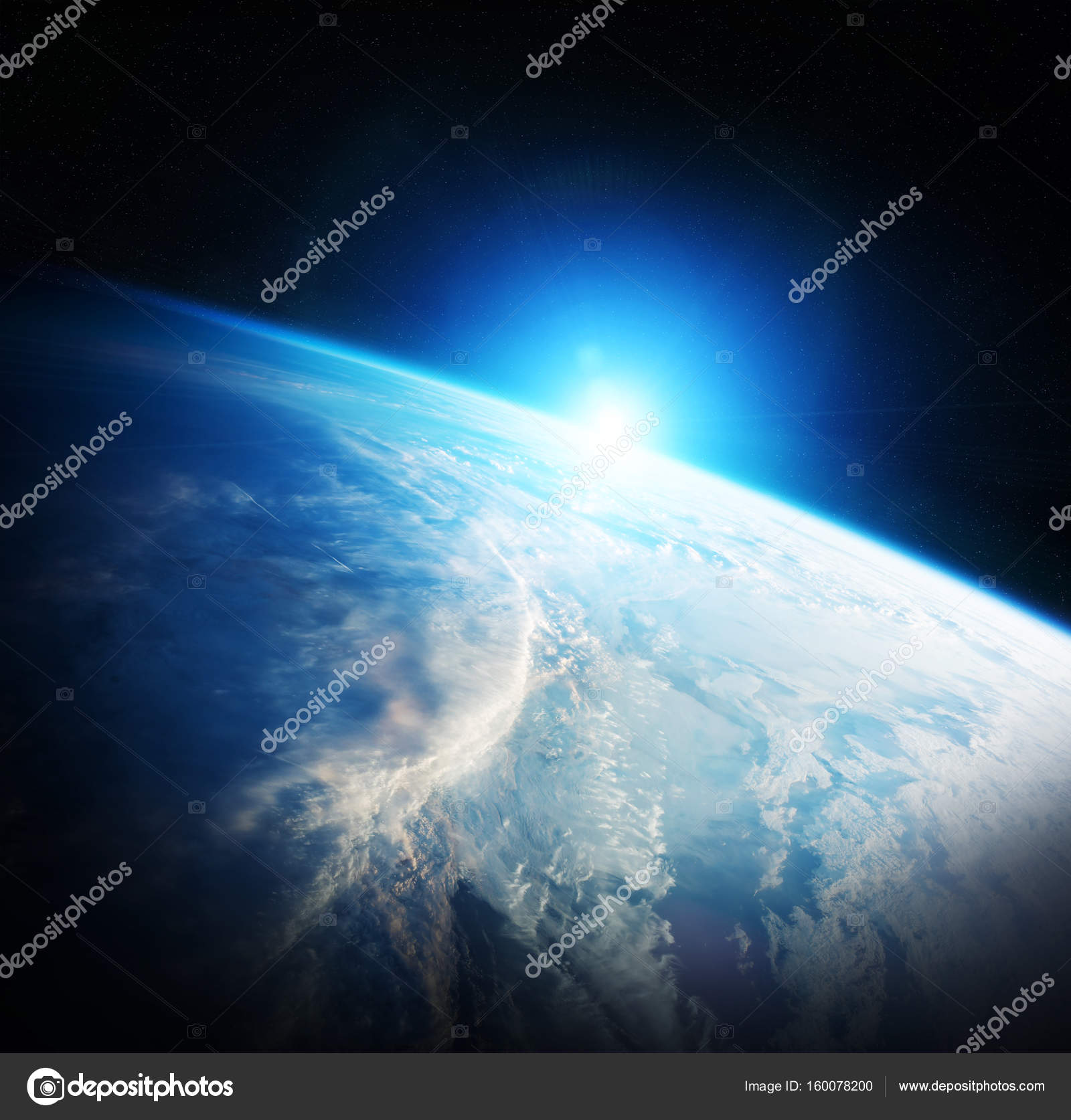 このイメージの内装の惑星の地球ビュー 3 D レンダリング要素 ストック写真 C Sdecoret