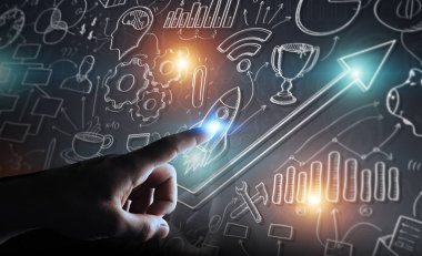 El yazması proje sunumu onun Fi dokunmadan işadamı