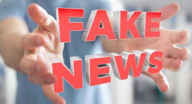 İşadamı sahte haber bilgi 3d render keşfetmek