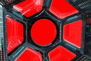 Uzay İstasyonu penceresi 3B oluşturma