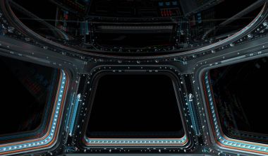 Uzay İstasyonu penceresi 3B oluşturma