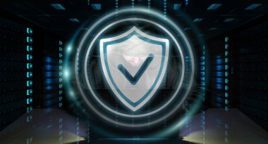 Bir bilgisayar ile kişisel verileri bilgilere erişim hacker 3d